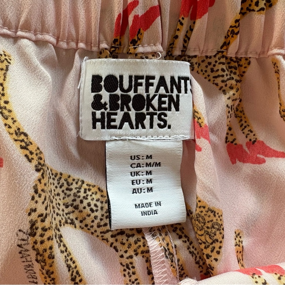 BOUFFANTS & BROKEN HEARTS High Heel Leopard Pajama Short Set - Picture 7 of 10